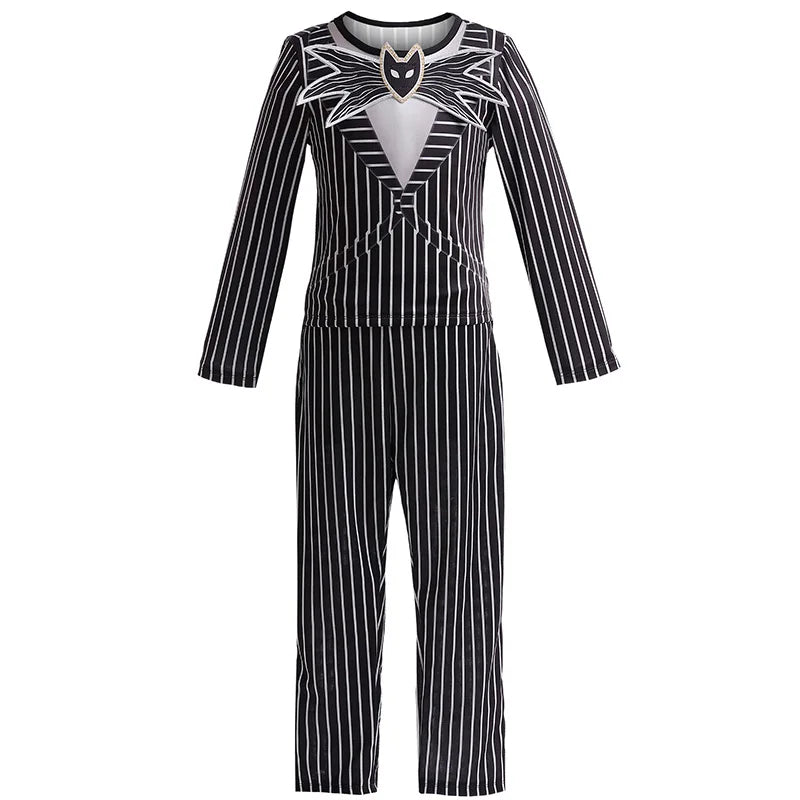 Striped Skeleton Gentleman Boys' Costume - Halloween Costume - D1222