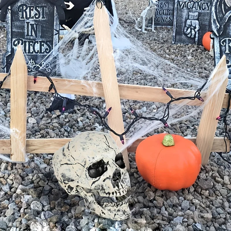 Realistic Skeleton Stakes Halloween Realistic Skull Skeleton Head Human Hand - product image 2