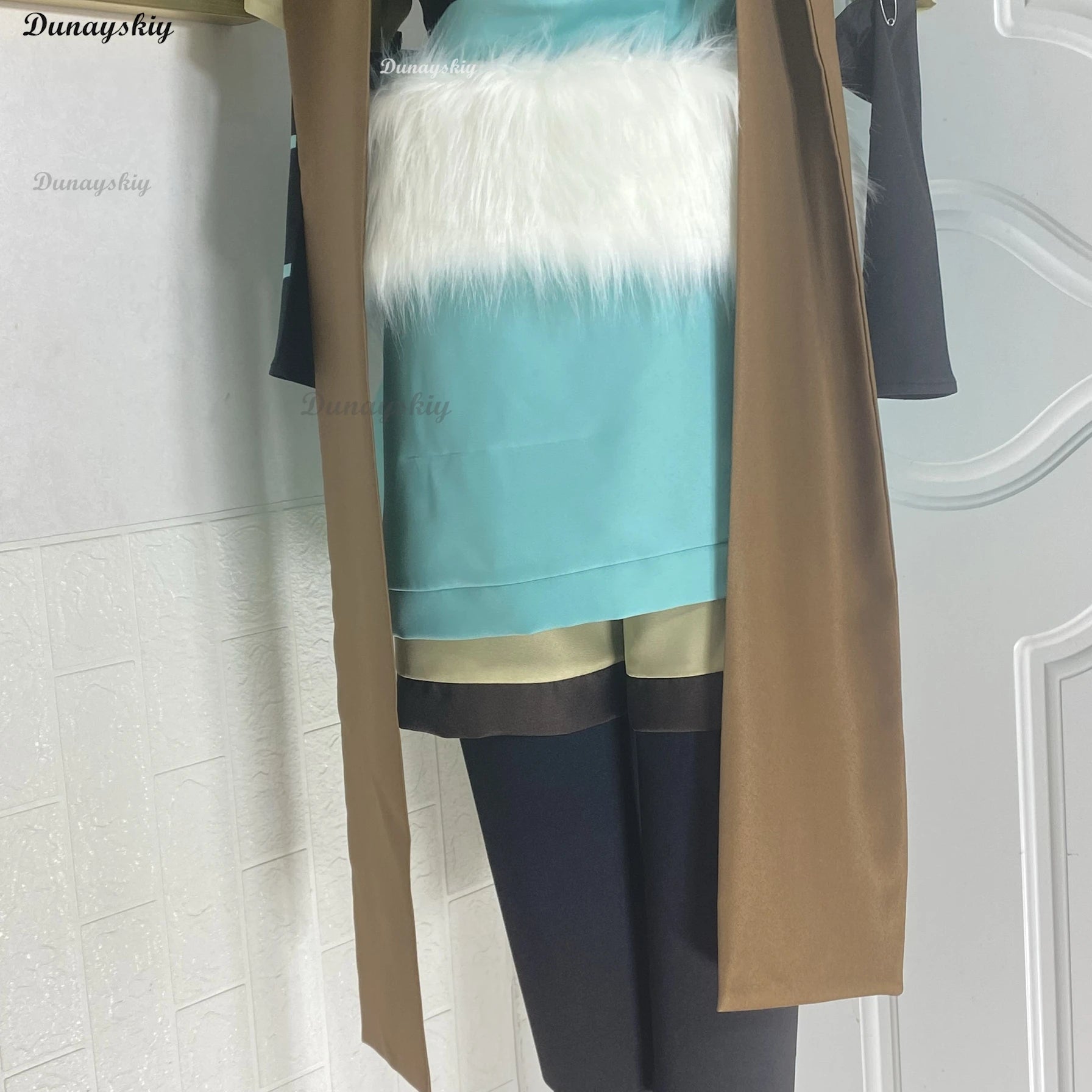 Men's Ink Cos Sans Costume Cosplay Outfit with Top Pants and Hat Halloween Disguise Male - WOMAN SIZE / M