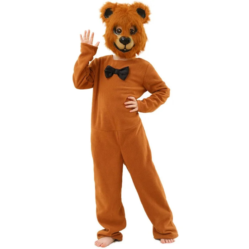 Kids Day Halloween Kids Bear Costume Animal Halloween Furry Cosplay Costume Child Movie Jumpsuit - product image 3