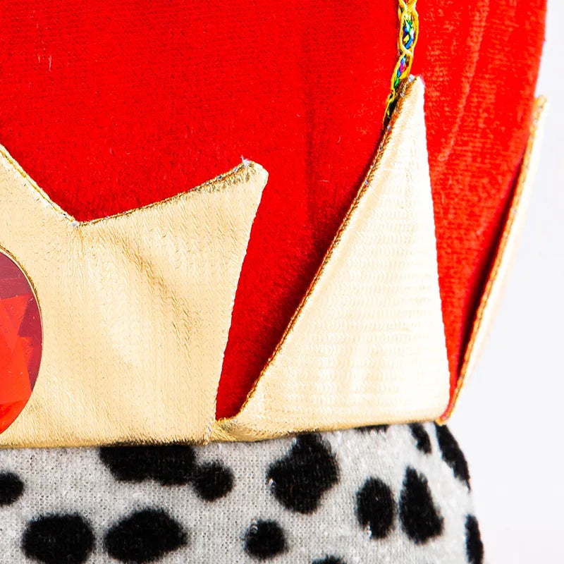 Props Prince King Christmas Show Crown Pharaoh Mardi Gras Velvet Decoration Hat - alternate view 3