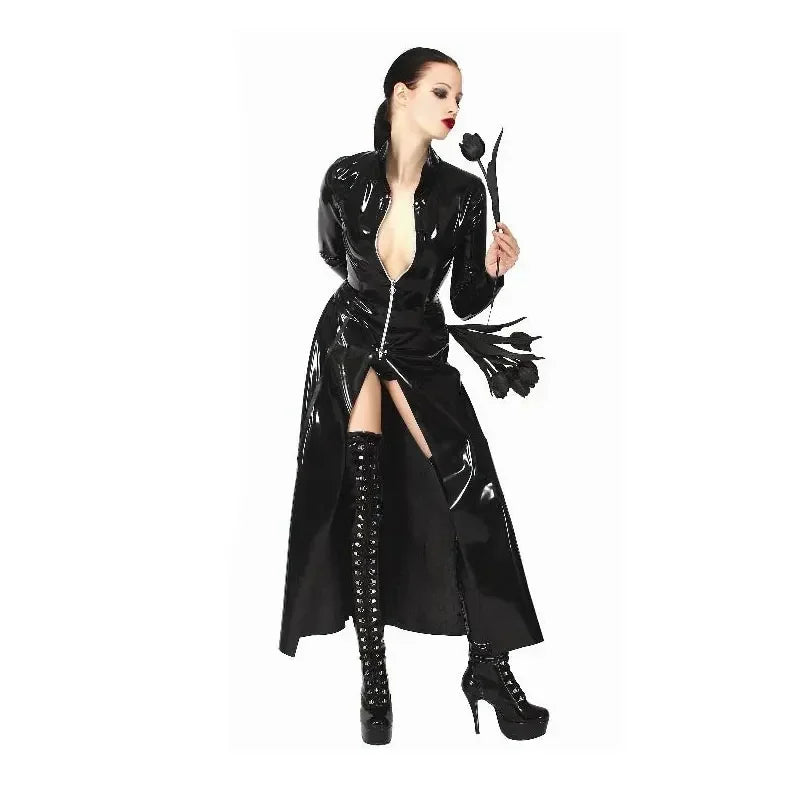 Halloween Costume the Matrix Costumes Gothic Unisex Sexy Shiny PVC Catsuit Latex Faux - View 5
