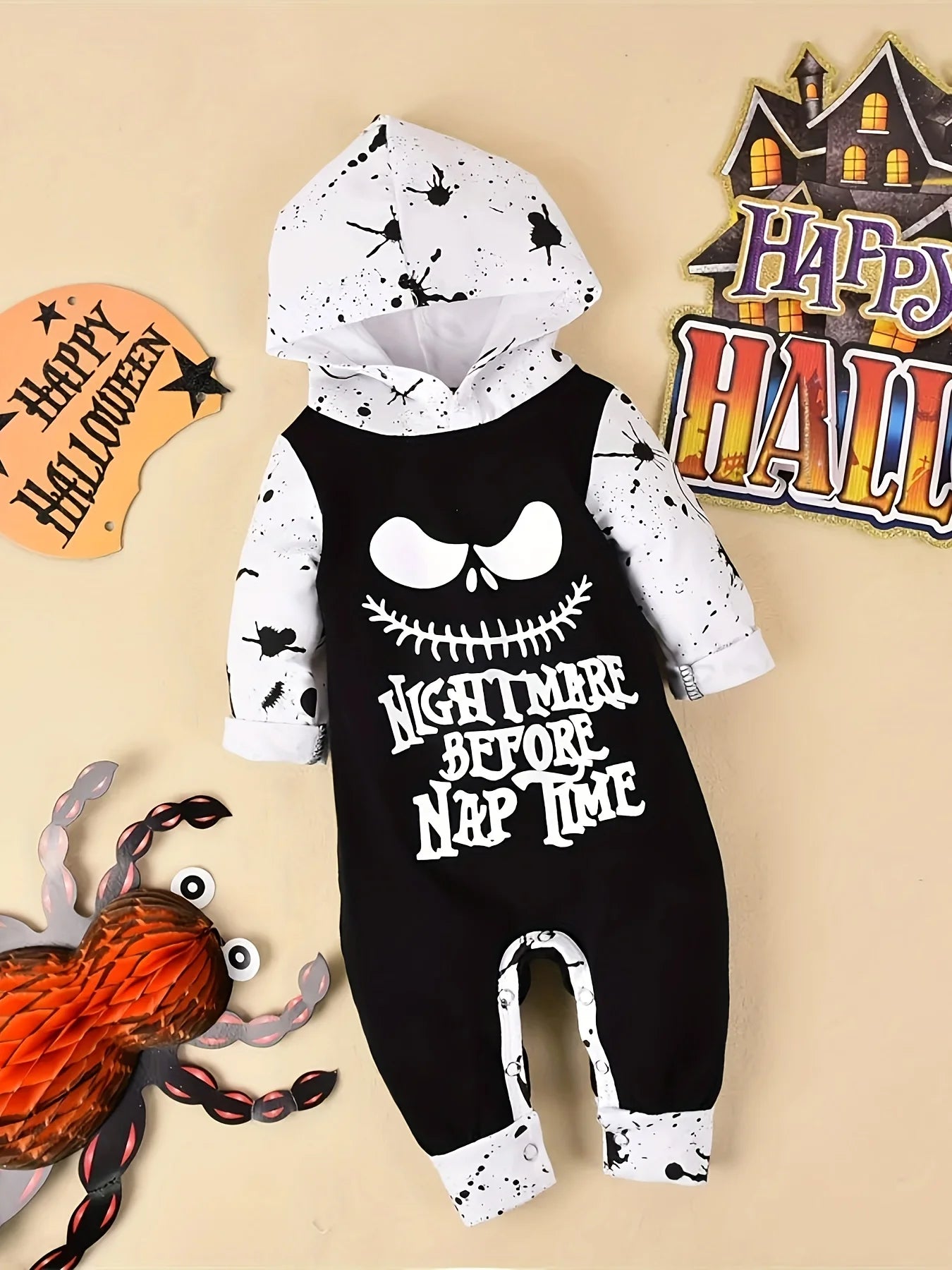 Newborn Infant Baby Girl Boy Clothes Baby Romper Long-Sleeve Hoodies Cotton