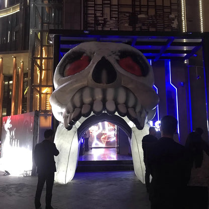 Outdoor Halloween Decoration Inflatable Skull Entrance Arch Inflatable Human Skeleton Arcade Event - product image 6