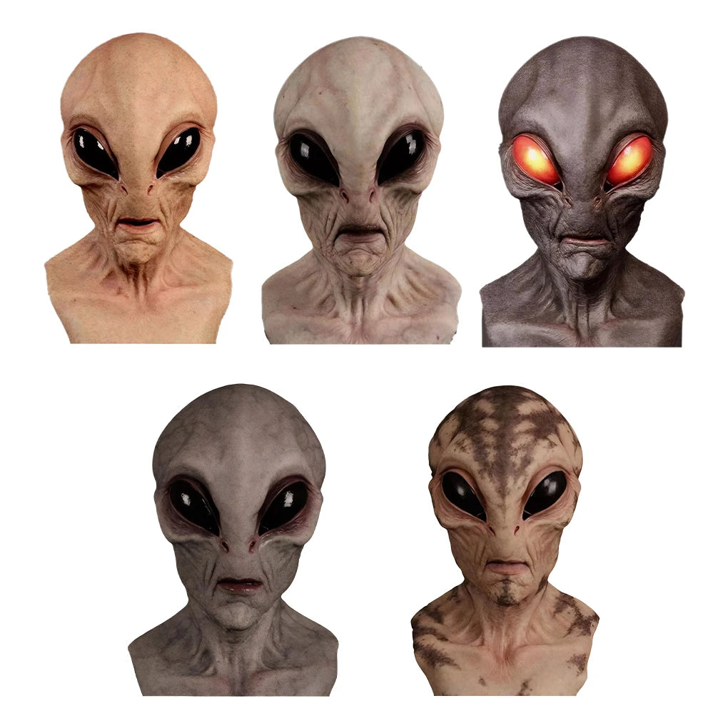 Horrible Alien Mask Horror Alien Supersoft Mask Creepy Halloween Party Decoration Scary Funny Cosplay Prop - product image 6
