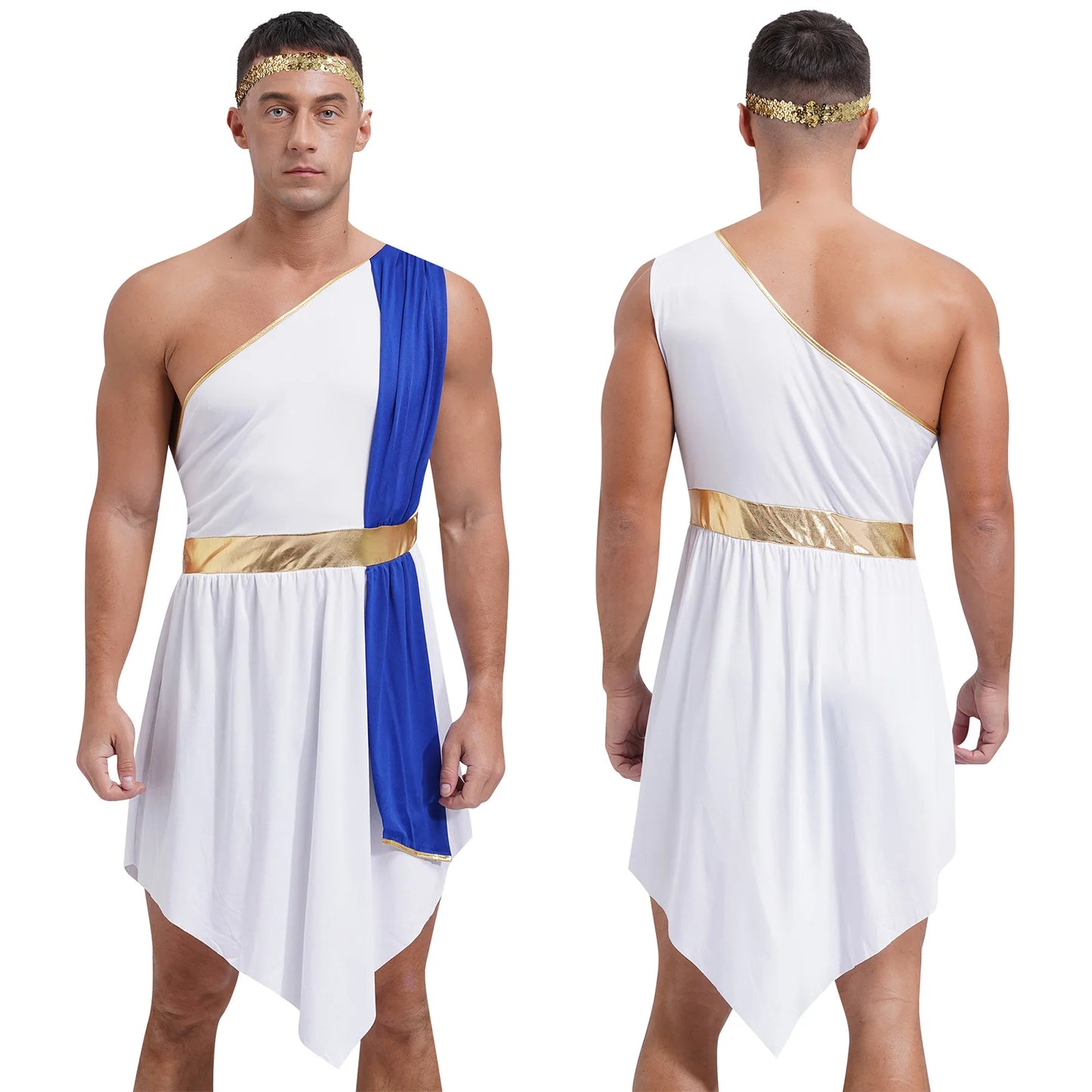 Men's Medieval Roman Greek Knight Warrior Ancient Costume - alternate view 7