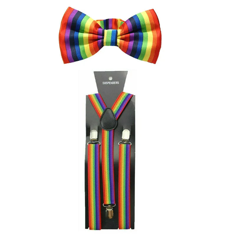 Clown Costume - Nose Wig Bow Tie Shoes Headband Gloves Hat Stockings and Vest Dress Up - 3 / One Size