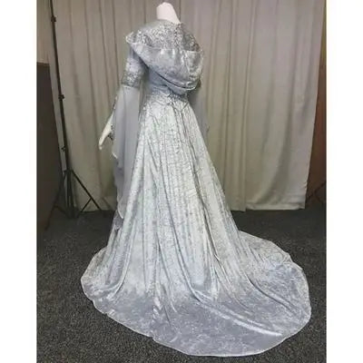 Medieval Retro Gothic Hoodie Witch Long Skirt Luxury Women's Party Dress Cosplay Vampire Halloween Adult - product image 3