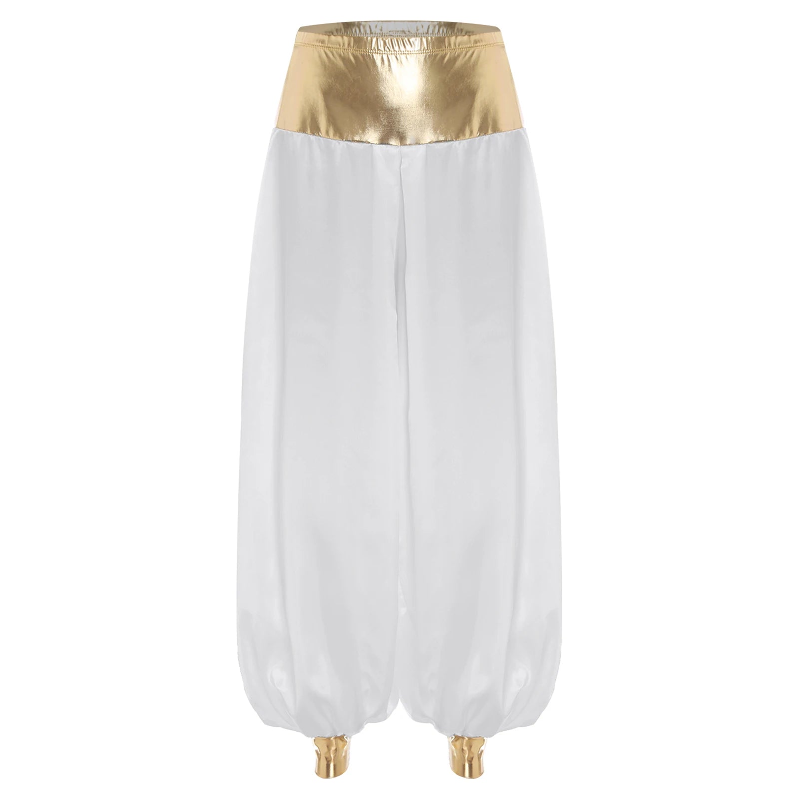 Adult Hippie Arabian Bloomer Pants Harem Metallic ShinyArab Indian Costume - alternate view 9