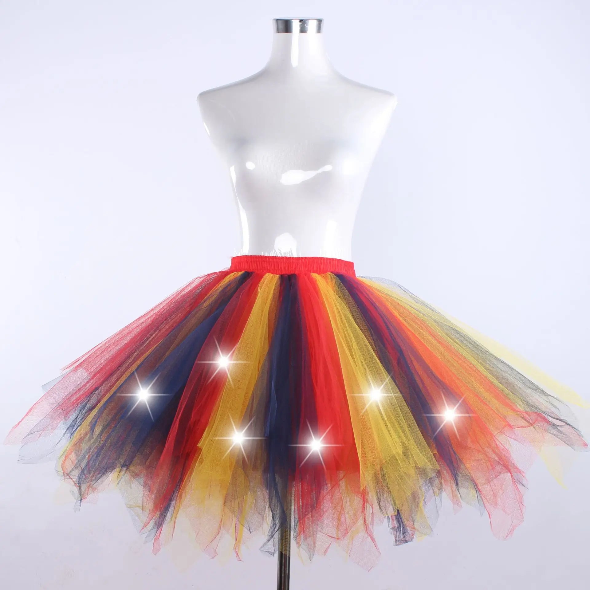 LED Light-Up Tutu Skirt & Fairy Headband Options – Neon Party Costume