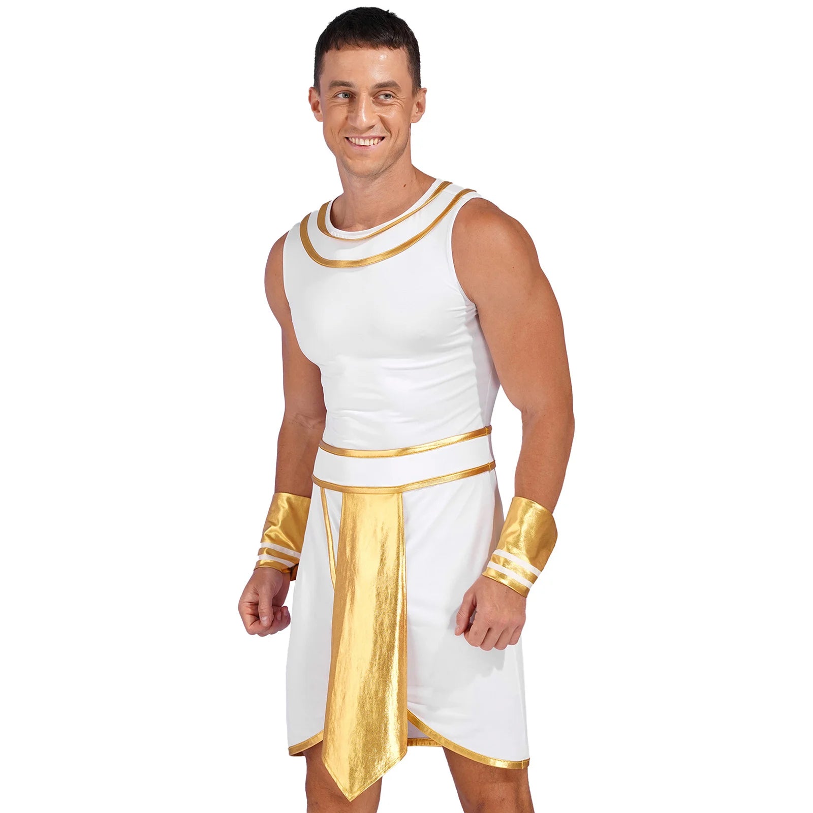 Men's Egyptian Pharaoh Robe Cuffs Costume - alternate view 2