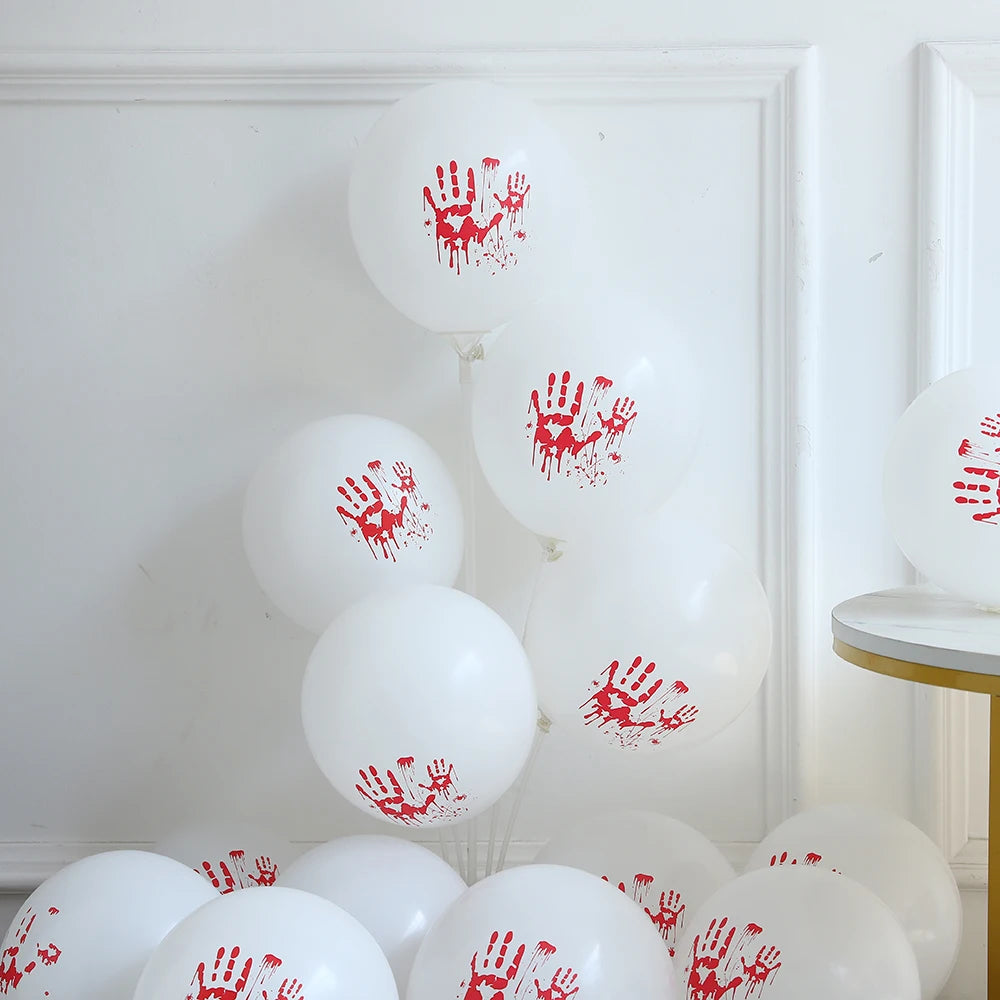 117pcs Halloween Balloon Garland Arch Kit Red Black White Latex Balloon Bloody Eyes Foil Balloon Horror - product image 2