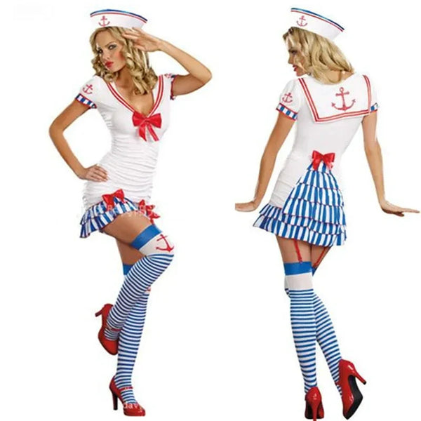 Women's Navy Blue Sailor Halloween Costume