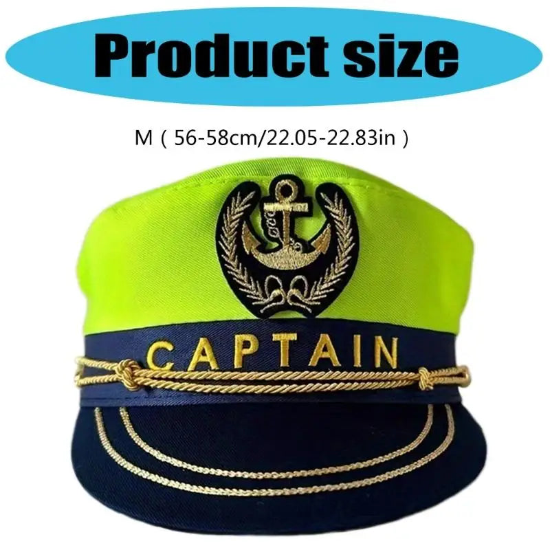 31BB Sailors Cotton Classical Embroidered Design Fits Most Photo Props Hat - alternate view 6