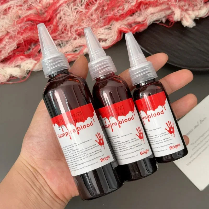 Halloween Fake Makeup Blood DIY Cosplay Prank Emulation Props Person Plasma Horror Festival Party Decorations - product image 3