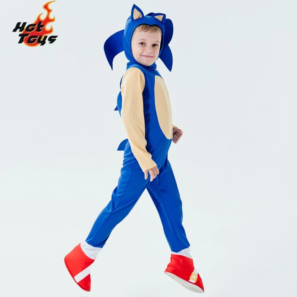 Sonic the Hedgehog-Inspired Costume for Kids | Halloween Bodysuit