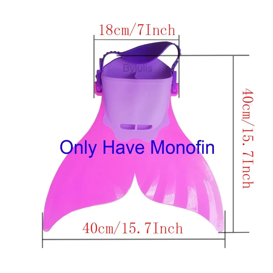 Mermaid Princess-Inspired Tail Memaid Swimsuit Bikini Bathing Suit Costume Girls Can
