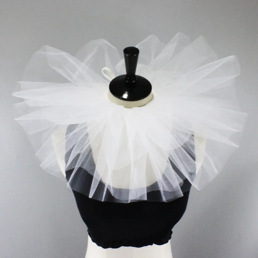 Cosplay Vintage Lady Mesh Neck Collar Edwardian Ruff Circus Costume Props the Sad Clown - View 11