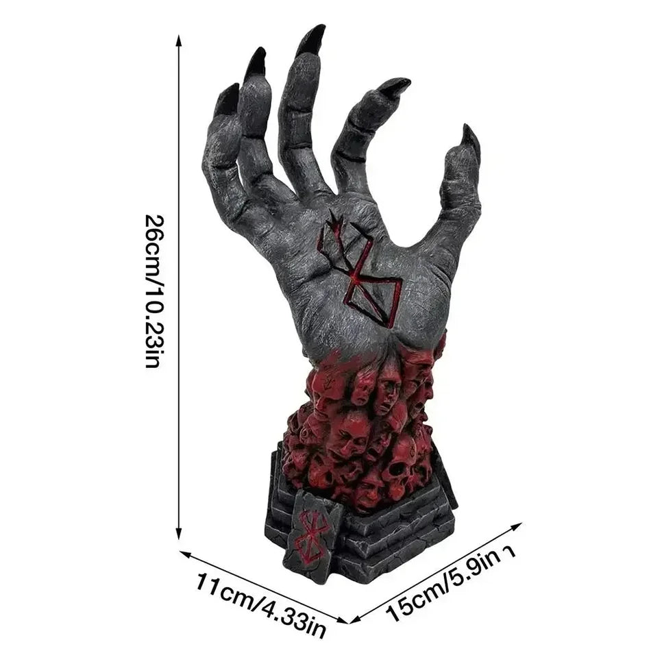 Gothic Witch's Hand Statues or Accessary Creative Resin Ornament Aesthetic Wall Keys Hanging Rack Bag Hangers - product image 3