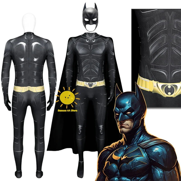 BEAST KINGDOM Movie black bat vigilante Costume black bat vigilante Costume Jumpsuit Cloak Mask black bat vigilante - Style C / 170