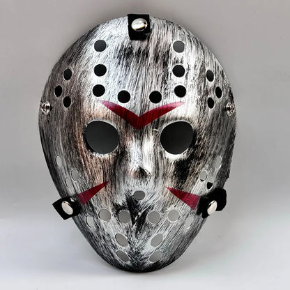 Horror Hockey Style Mask Scary Full Face Costume Mask for Adults Halloween Costume and - View 11