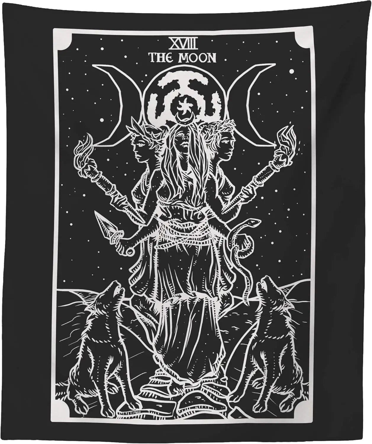 Hecate Goddess Mystical Wall Tapestry