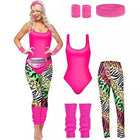 Style 5pcs set rose red