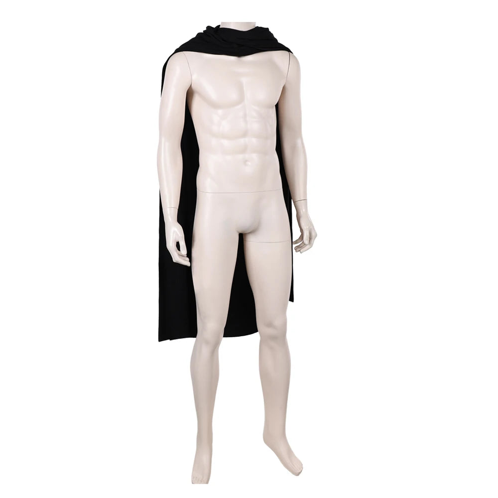 Din Djarin Black Cape Costume for Men Cloak TV Bounty Hunter Man Costume Accessories - Only Leg Prop / One Size