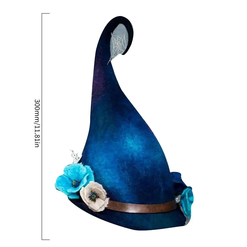 Masquerade Props Halloween Party Wide Brim Fashion Felt Witch Hats Magic - product image 6