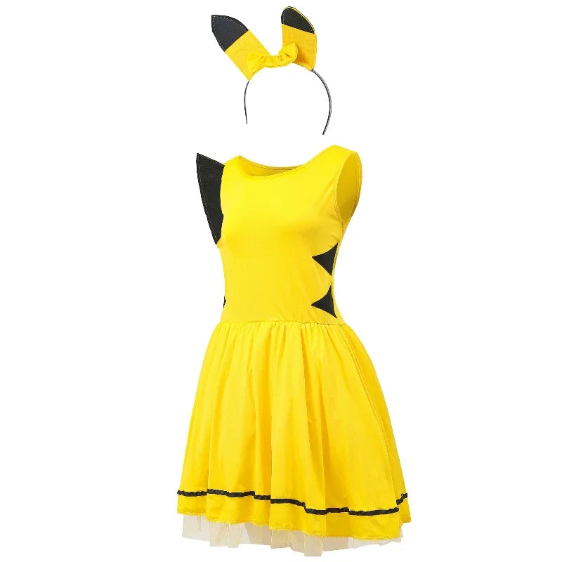 Halloween Women's Role Play Costume Magic Yellow Mouse Rabbit Fancy - view 5