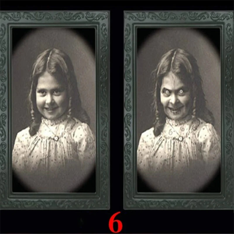 Halloween Party Horror Props 3D Changing Face Ghost Picture Frame Scary Wall - product image 11