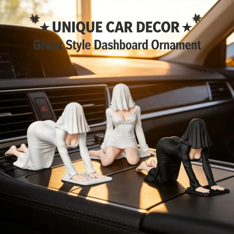 Mystic Halloween Gothic Robe Figurine Car Desk Bookshelf Spooky Art Decor - product image 3