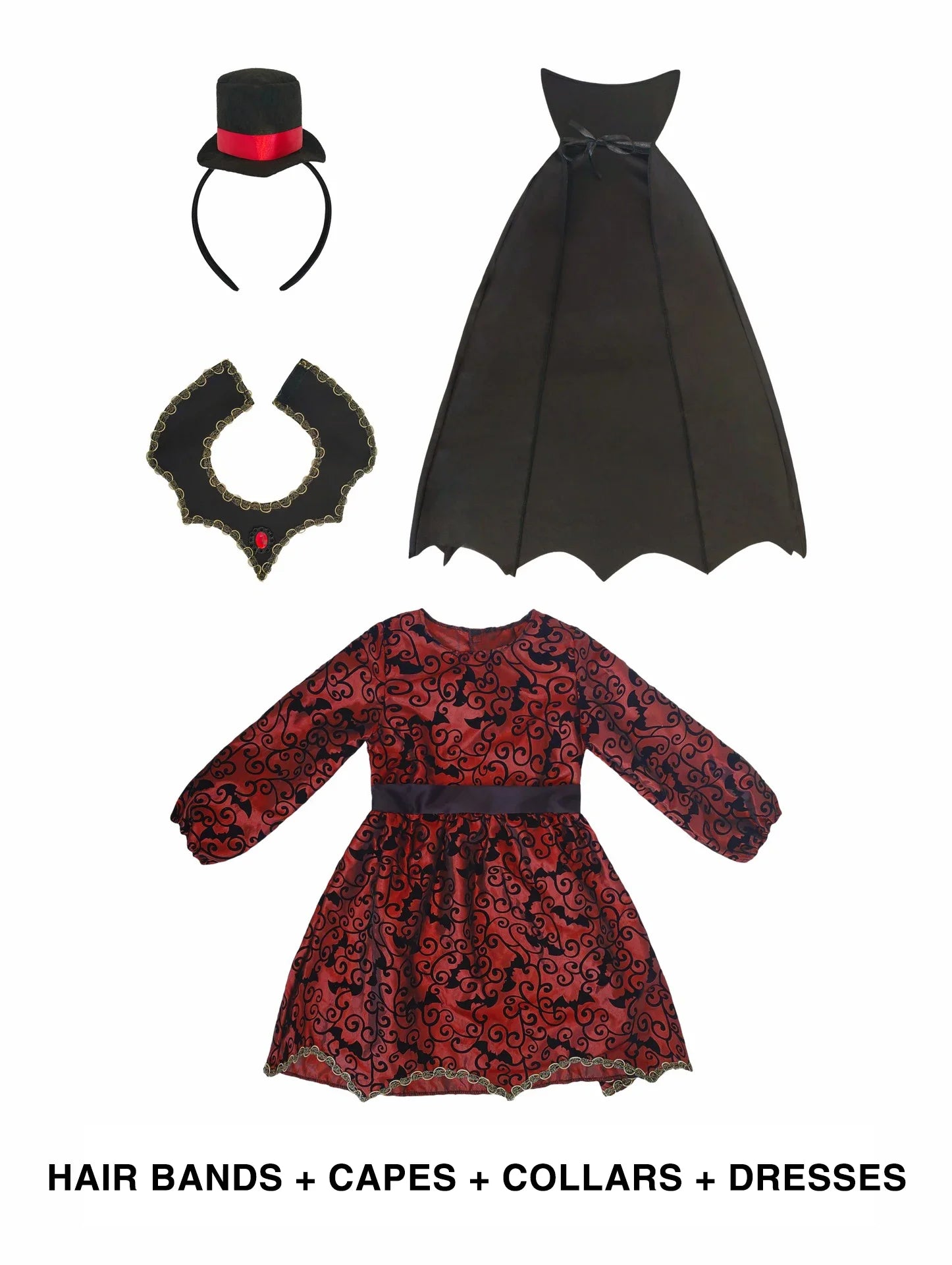 Kids Vampire Dracula Costume – Boys & Girls Halloween Dress-Up