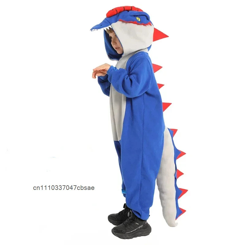 Animal Dinosaur Cosplay Niño Costume Dinosaurs Carnival Halloween Outfit Blue Cute Dinosaures Onesie Clothing - product image 1