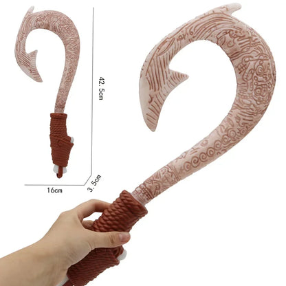 Moana Movie Cartoon characters Maui Kids Boys Costume Maui Tattoo Top+Pants 2Pcs Sets Birthday Children With Fish hook knife