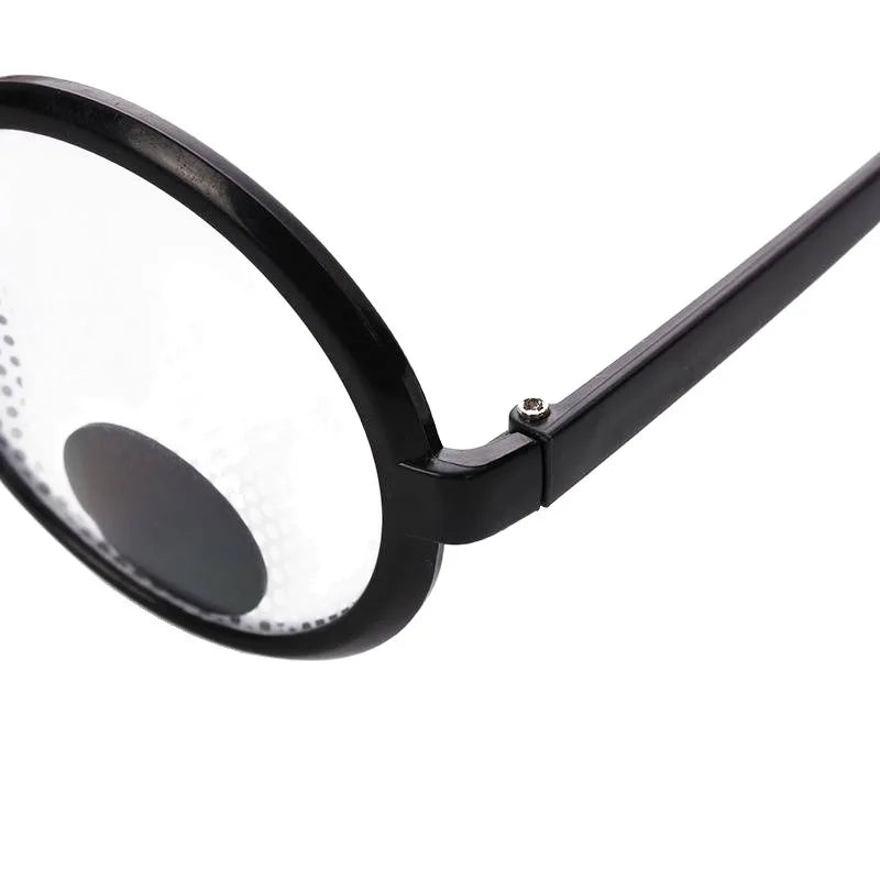 Funny Rolling Eyeball Glasses – Black Halloween Costume Accessory