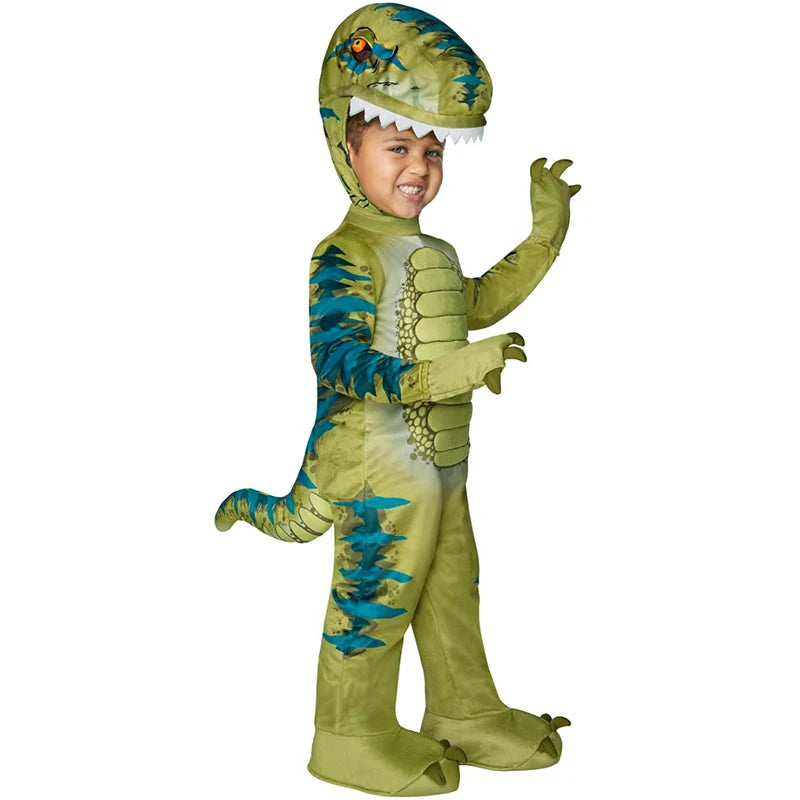 Kids Dinosaur Costume Jurassic World Pink Girls Tilly the T-Rex Dinosaur Dilophosaurus Boys Halloween Costume - product image 2
