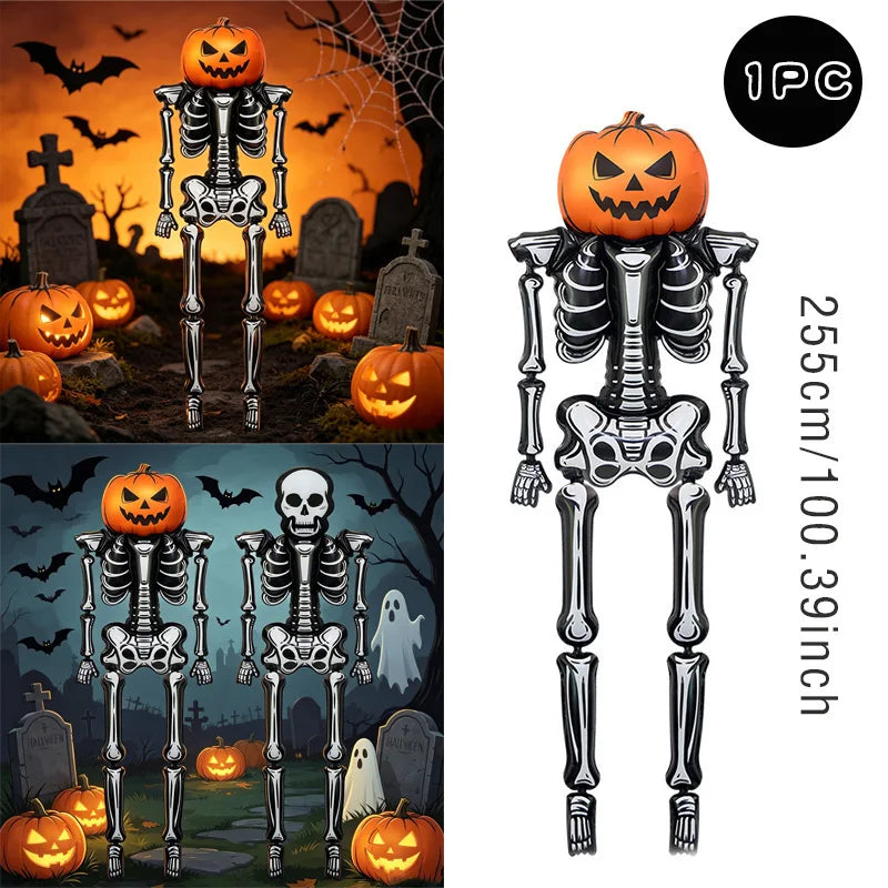 Halloween Skull Balloon, Giant Skeleton Foil Balloon, Halloween Skull - product image 8