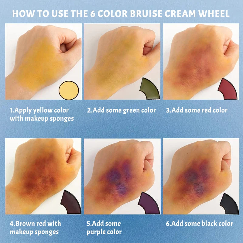 Face Body Painting Palette SFX Makeup Kit Create Special Effect - Halloween Makeup - product image 6