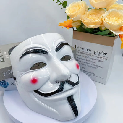 2PCS / SET Classic Anonymous Style Mask Full Face Costume Mask for Men Women Halloween - View 6