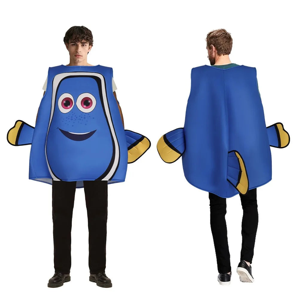 Anime Find Nemo Dory Clown Fish Costume Adult Clownfish Nemo Halloween Costume for Women - View 6