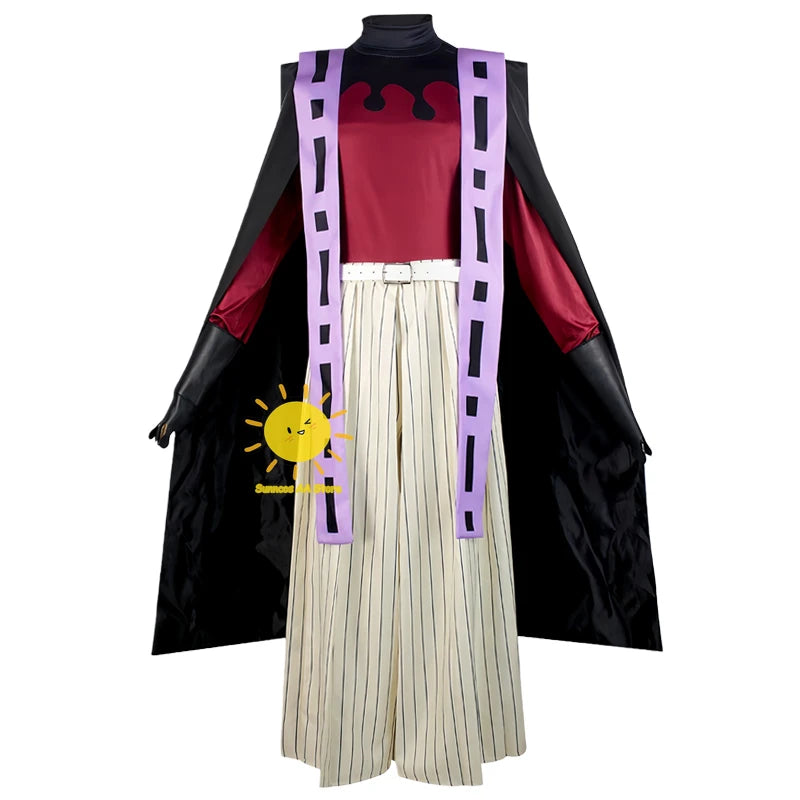 Anime Douma Costume Demon Costume Slayer Tops Cloak Pants Headdress Fan Douma Suti Wig - Style A / XS