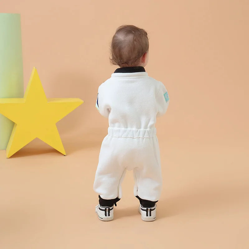 Halloween Costume Cute Astronaut Spacesuit Rompers Toddler Infant Newborn Jumpsuit for - Orange ST Space Suit / 95(18-24 mont