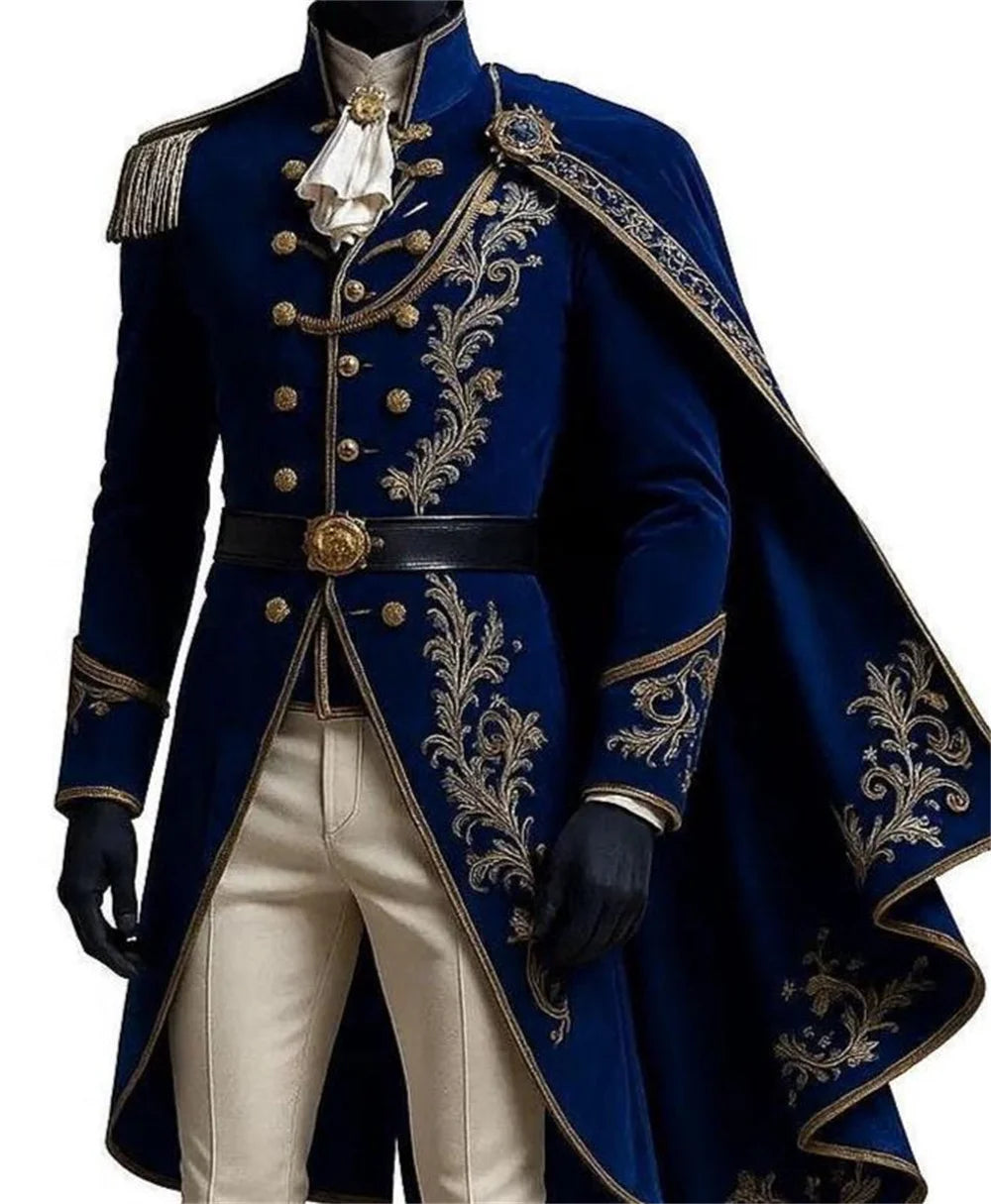 Gorgeous Victorian Rococo Baroque Costume Men Royal Prince King Aristocrat Gentleman - XXL / historical