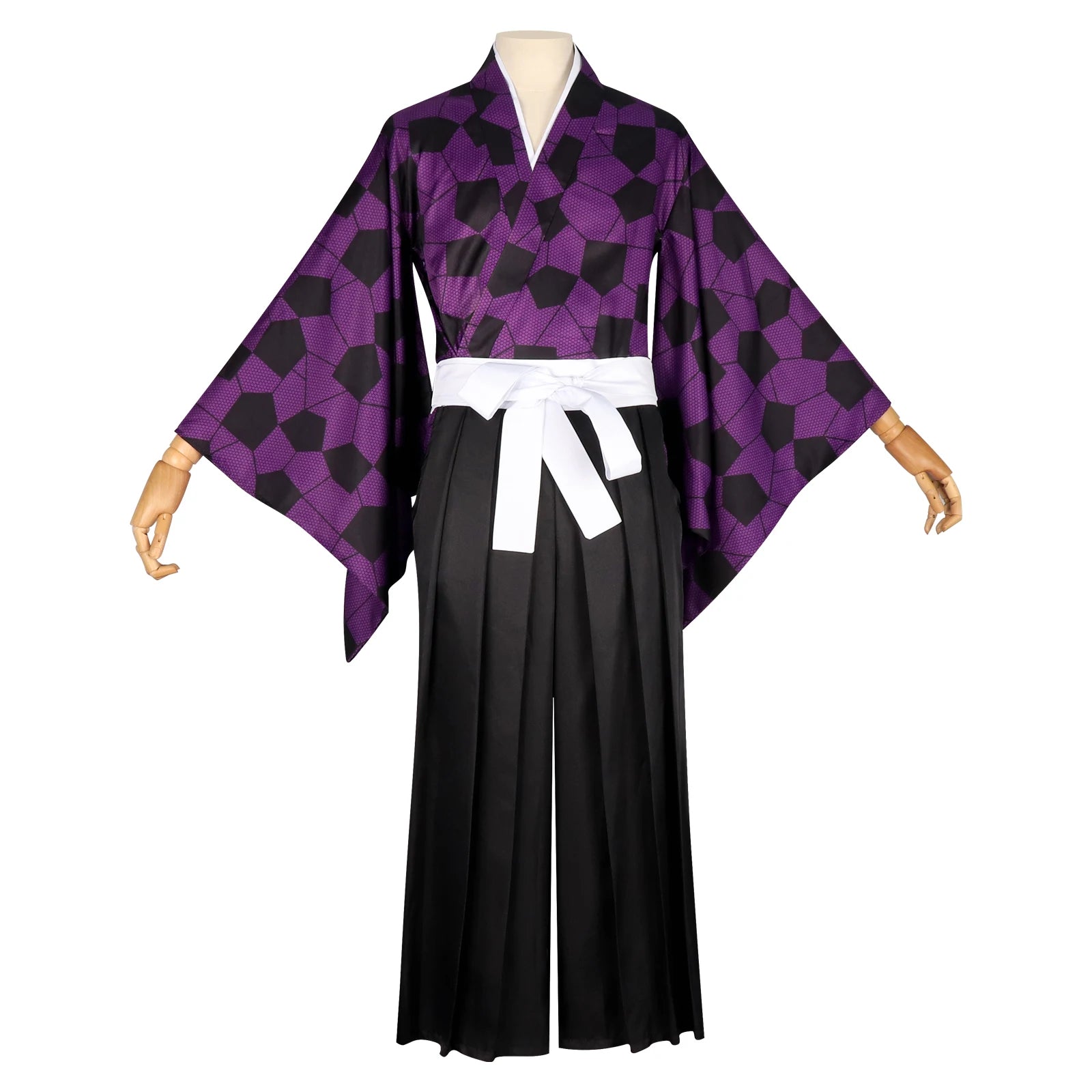 Anime Demon Killer Kokushibo Costume and Kimono Uniform Halloween - heisimou / XXL