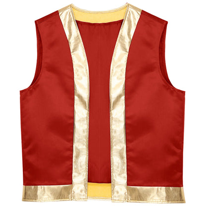 Men's Toad Sleeveless Vest Waistcoat Arabian Prince Lamp Up Mythical Costume - alternate view 7