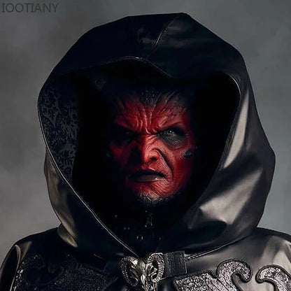 IOOTIANY the Demon Mask Mask with Horns Devil Latex Costume Props Masks Halloween - View 3
