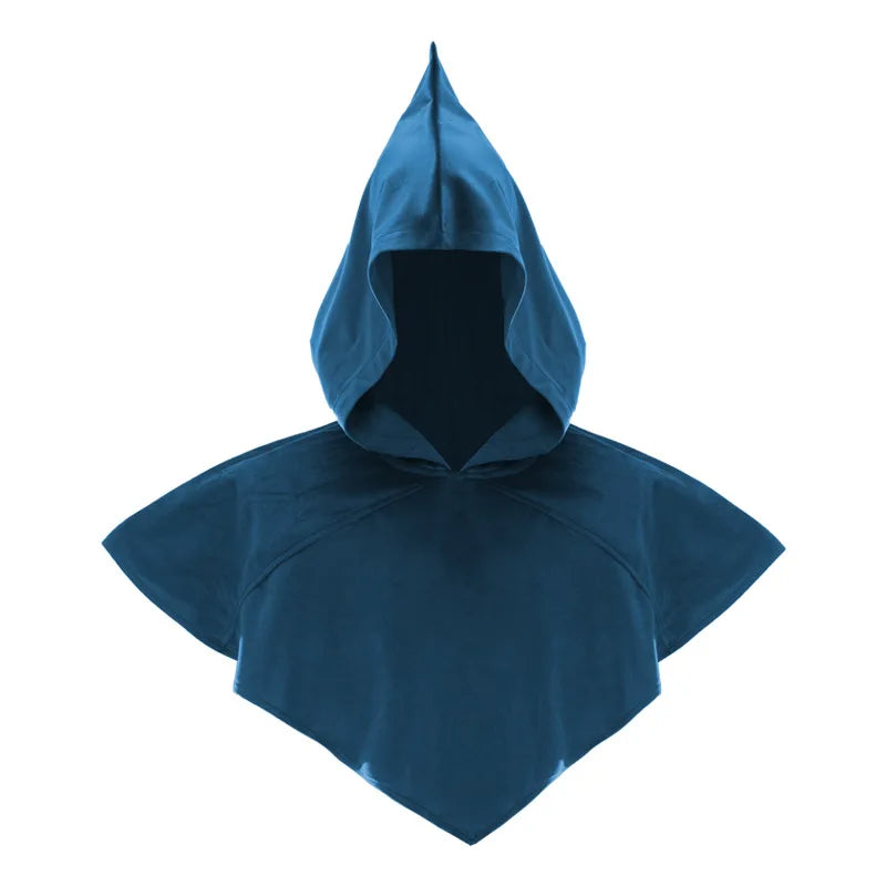 Medieval Cos Hooded Cape Wizard Short Cloak Unisex Halloween Costume - View 9