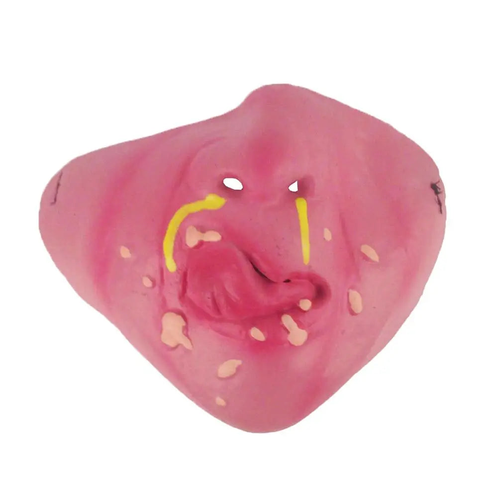 Unique Half-face Clown Mask Latex Costume Props Humorous Elastic Band Horrible Scary Masks - View 9