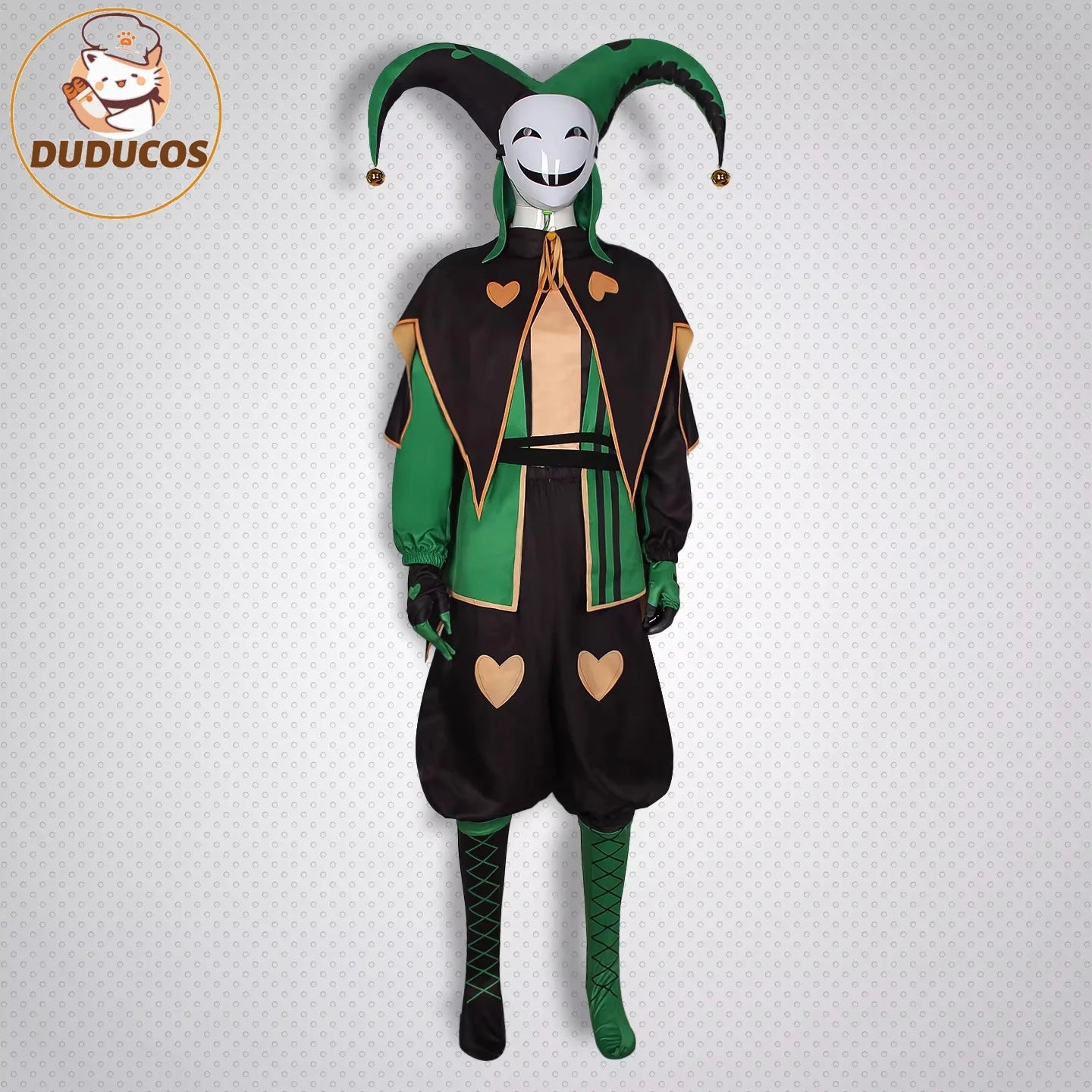 The Freak Circus Pierrot Costume Clown Outfit Game Halloween Horror Men Cosplay Expo - costume without mask / XS